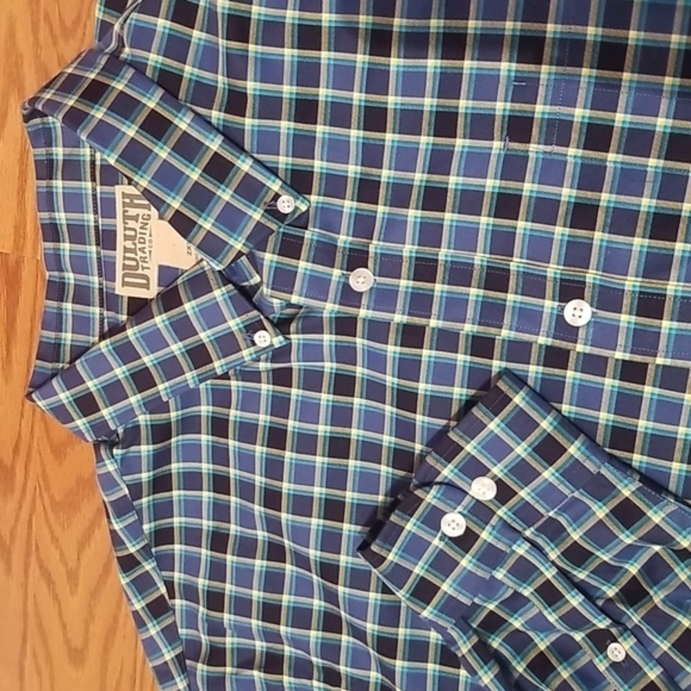 Duluth trading co 2xl long sleeve button down shirt